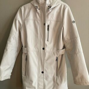Women's Cream Hooded Jacket